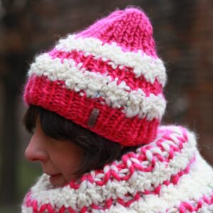 "Peruvian Pink" -zestaw: czapka i komin